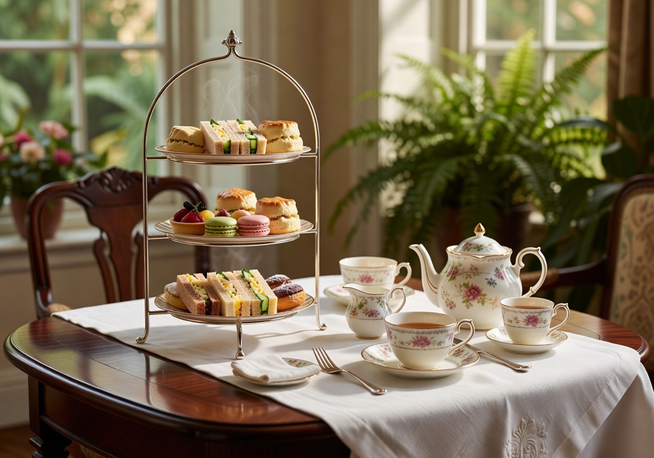 Afternoon tea elegant service
