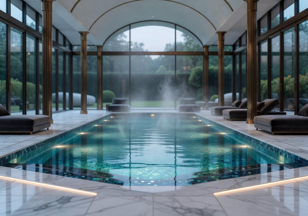 Indoor heated pool luxury