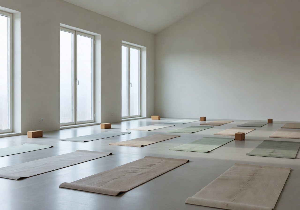 Yoga studio with Nordic light